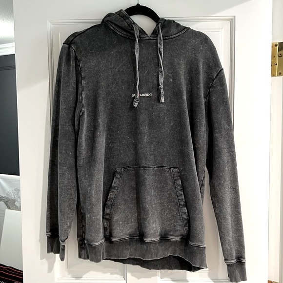 Yves Saint Laurent Tops - YSL acid washed hoodie